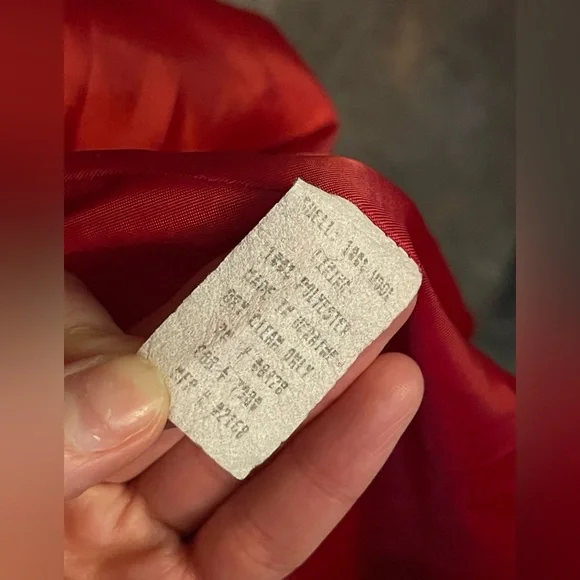 Vintage Long Red Double-Breasted Coat - Picture 11 of 11